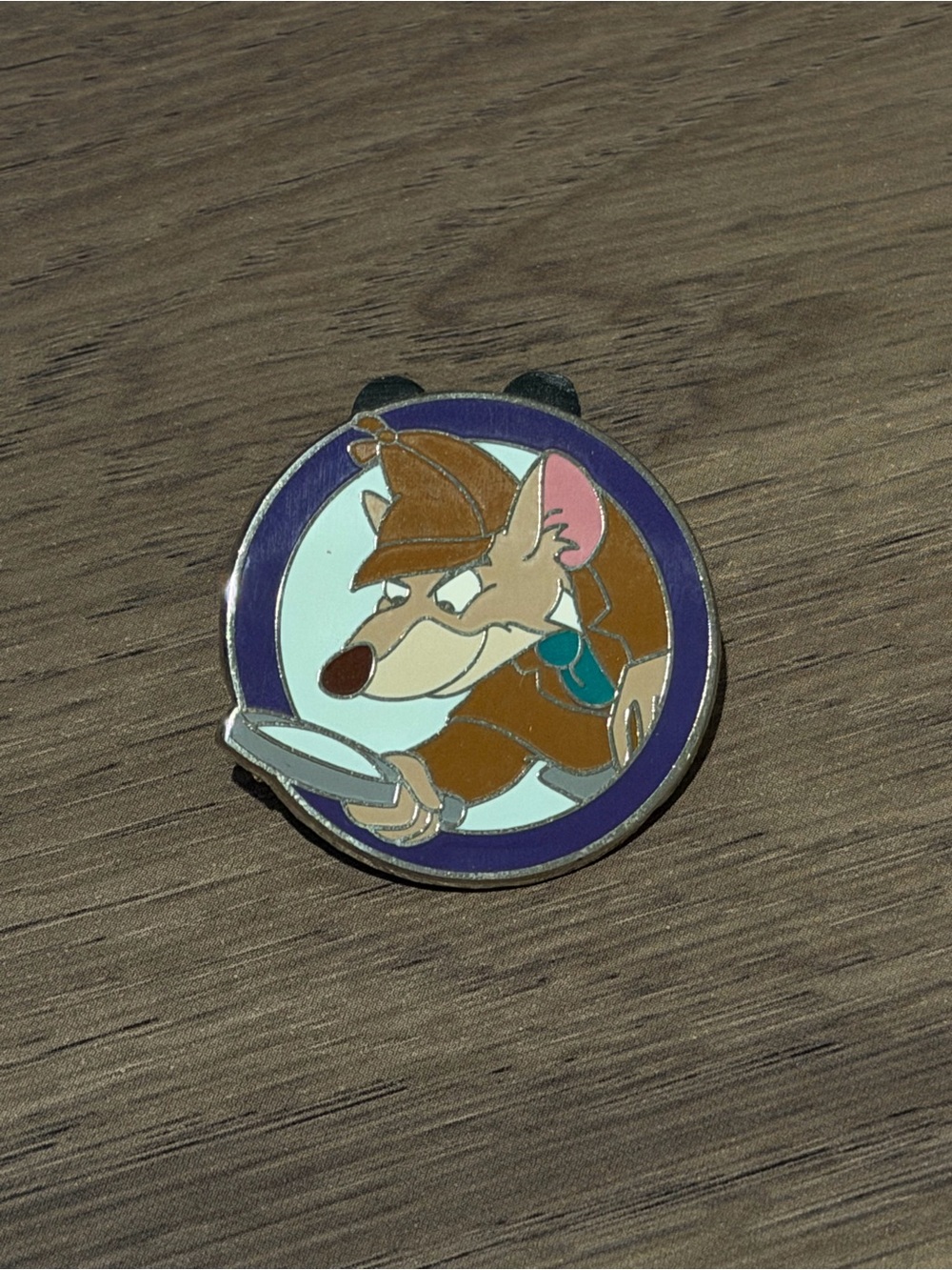 ⭐️3/$15⭐️ Detective Mouse Brown Enamel Pet-Themed Pin
